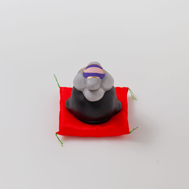 ほほえみ土鈴 お福 座布団付