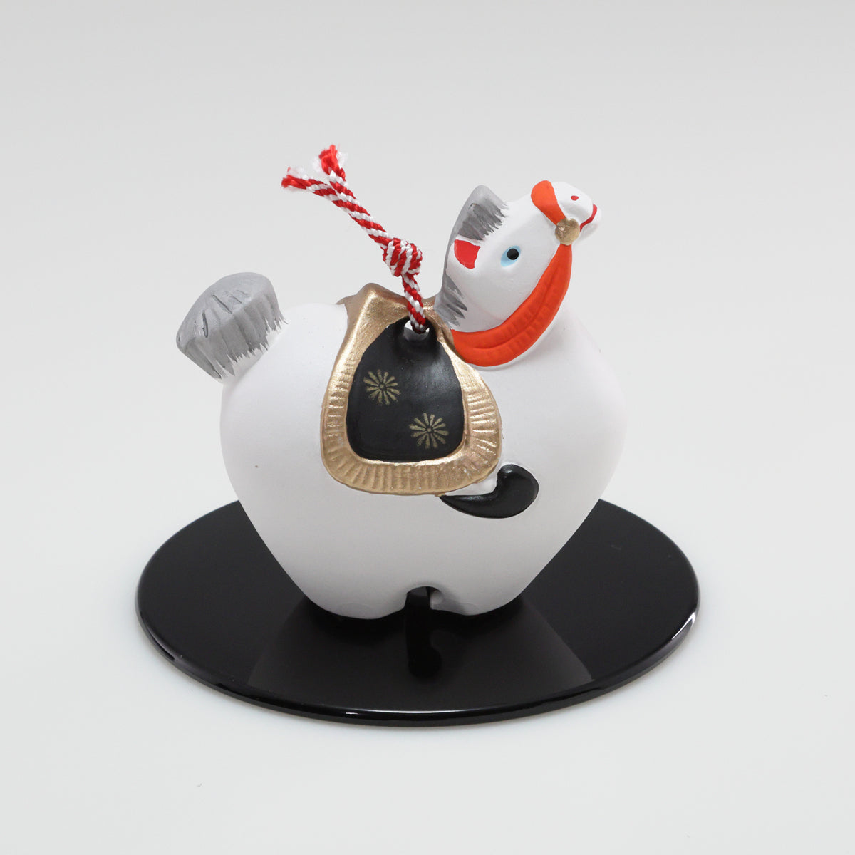 土鈴 出世午 丸台|京都 和モダン 干支置物