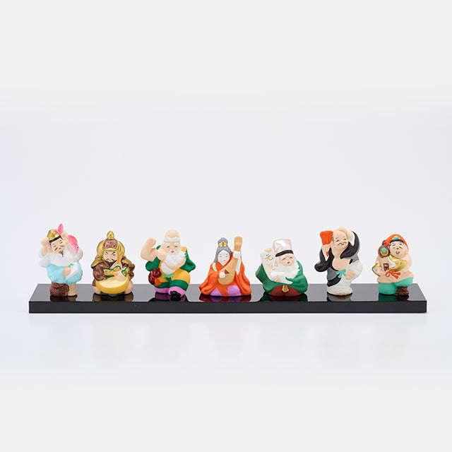 七福神の陶人形 七福神・陶器人形・開運・招福・縁起物・インテリア・No.250426-07