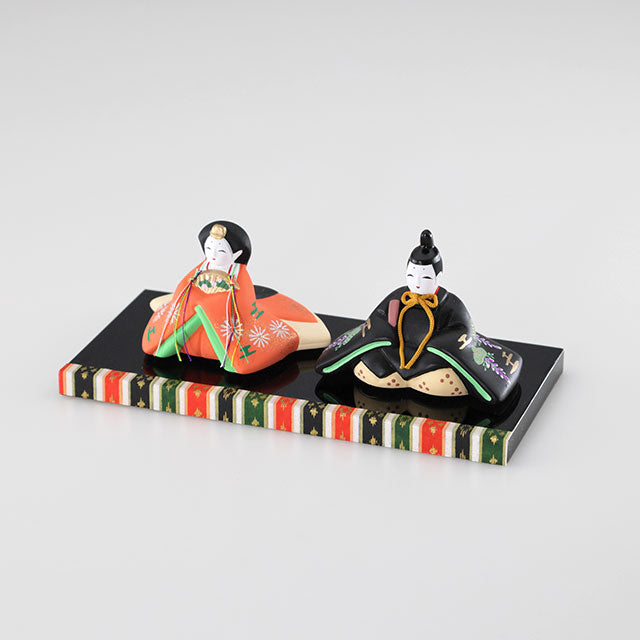 洛彩雛 座 雛壇 お雛さん｜京都 和モダン 陶器雛人形