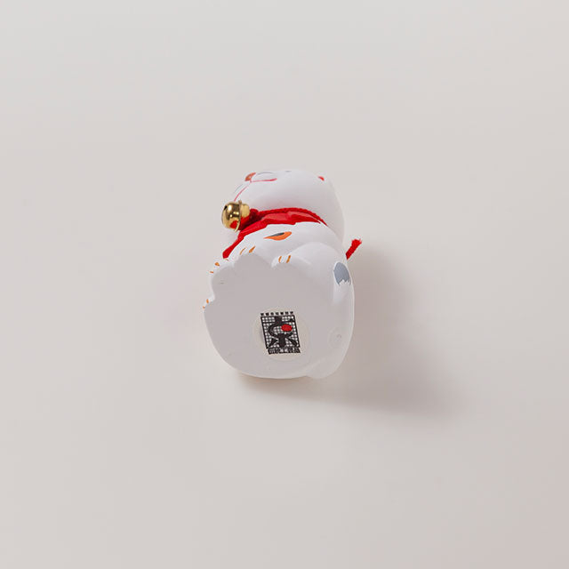 京陶人形 おこしやす猫（毛せん付き）