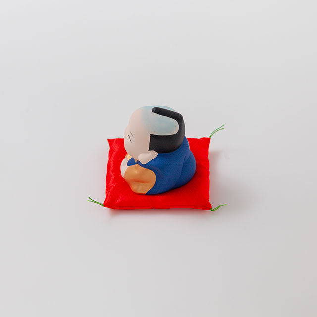 ほほえみ土鈴 福助　座布団付