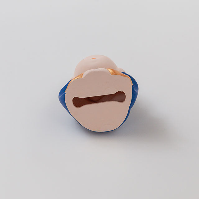 ほほえみ土鈴 福助　座布団付