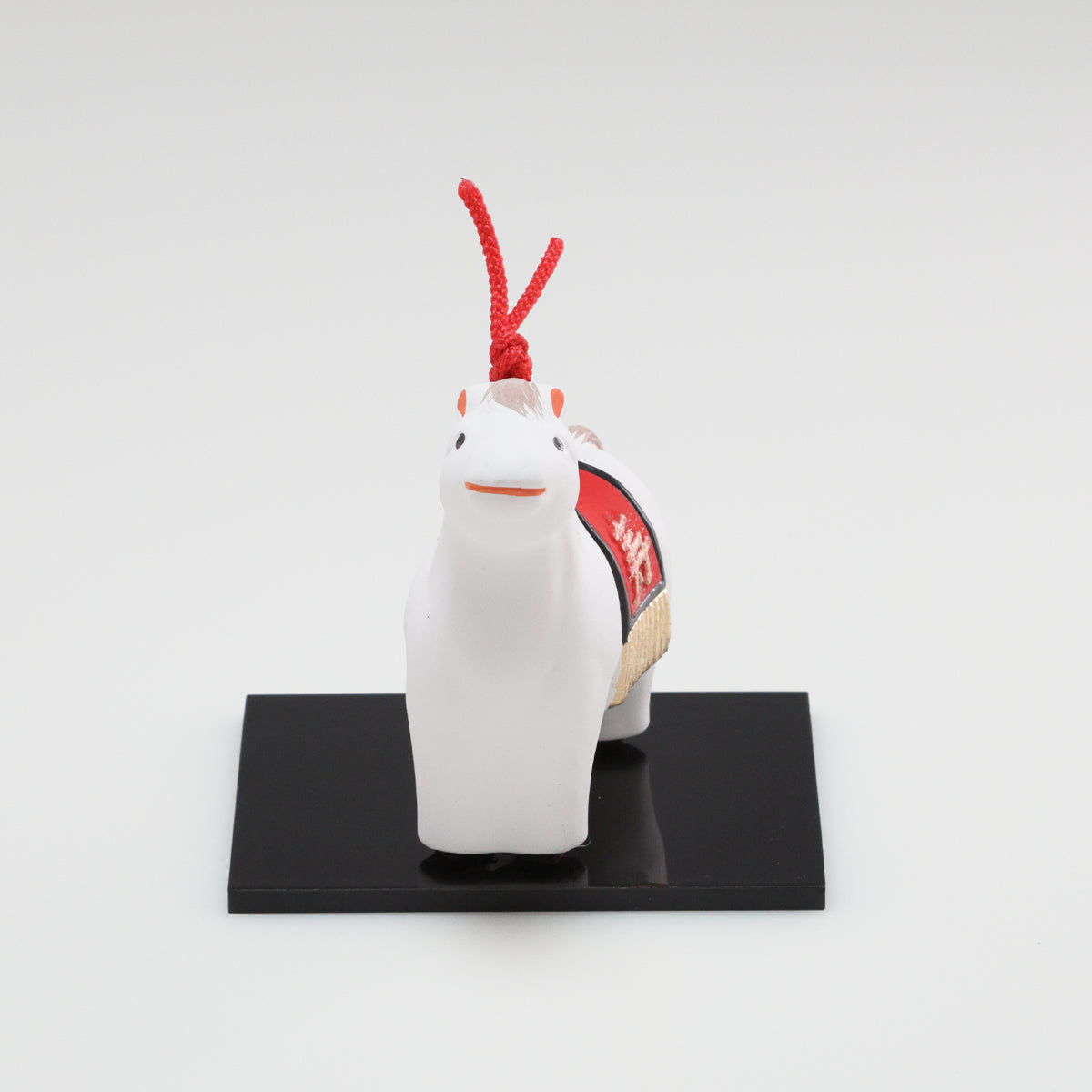 （土鈴）うん 午 ｜京都 和モダン 干支置物 白 金 寿