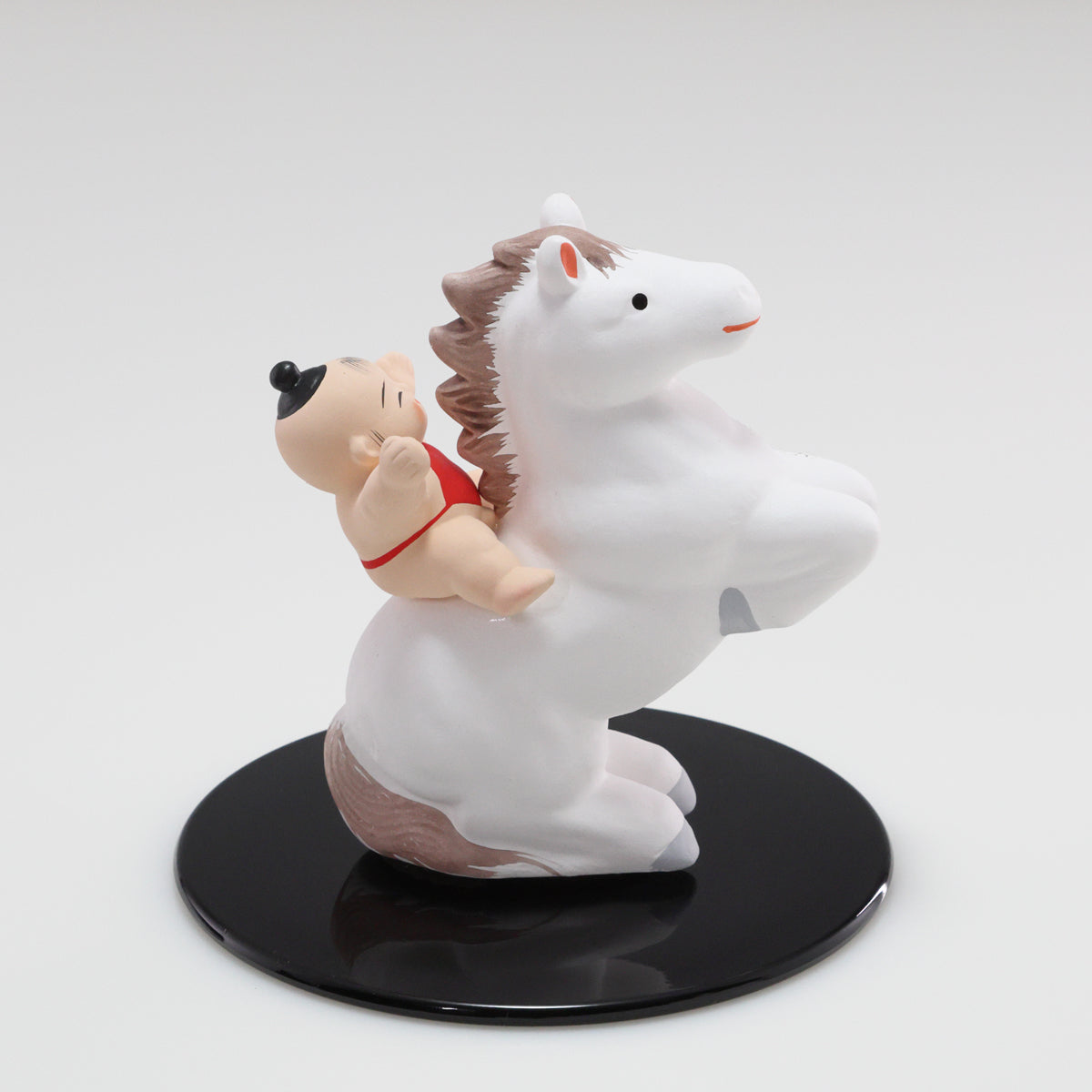 （土鈴） 飛躍わらべ 午 丸台｜京都 和モダン 干支置物