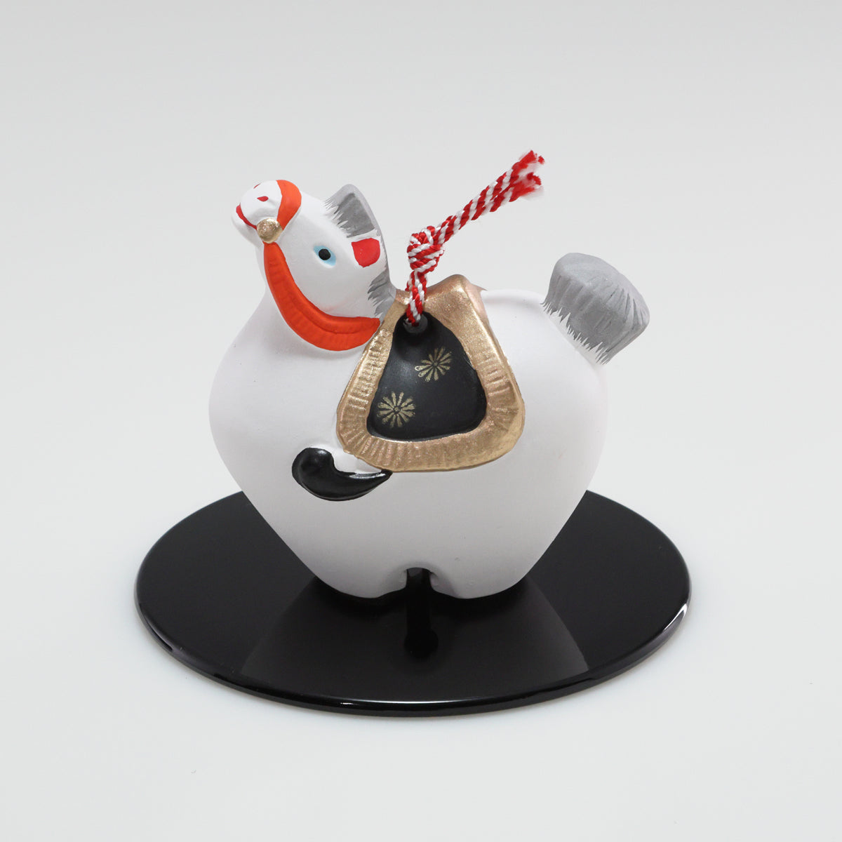 素焼き 出世馬 丸台｜京都 和モダン 干支置物