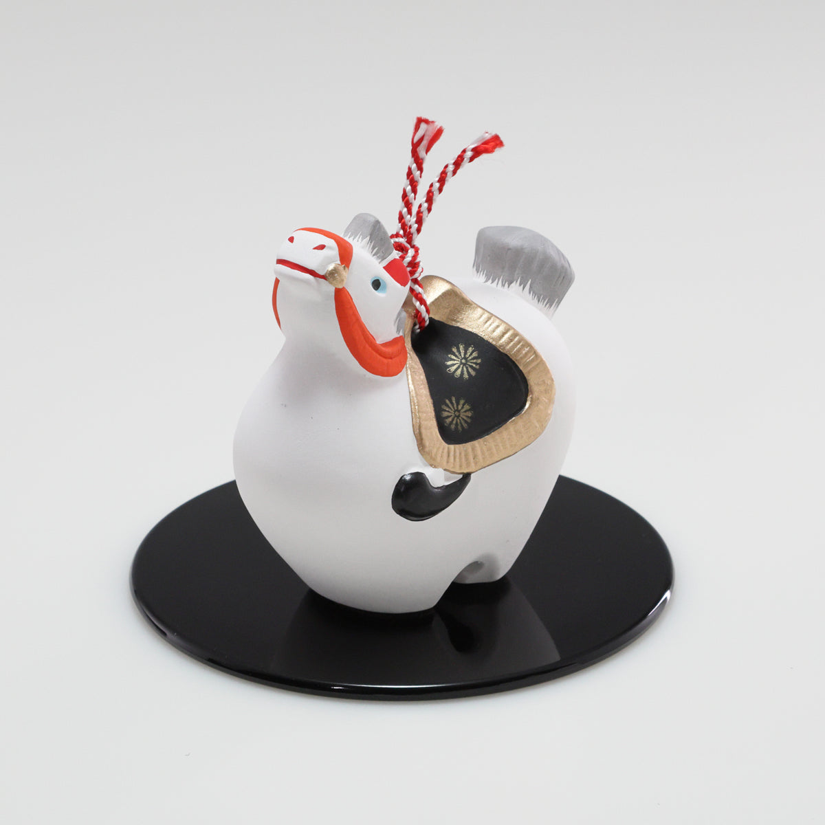 土鈴 出世午 丸台｜京都 和モダン 干支置物