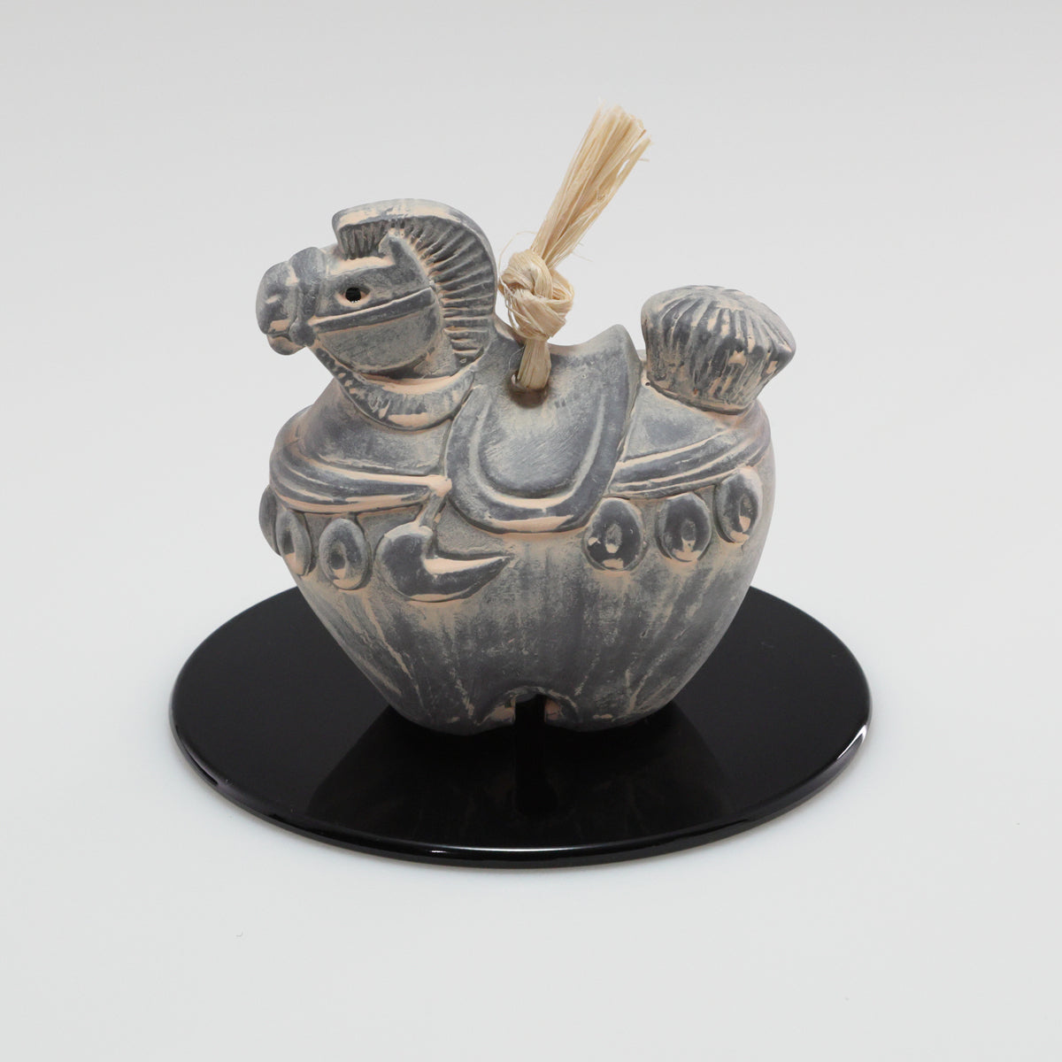 素焼き 厄除け午 丸台｜京都 和モダン 干支置物