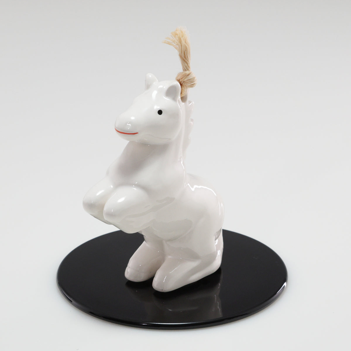 （京焼土鈴）元気 大 午 | 京都 和モダン 干支置物 白