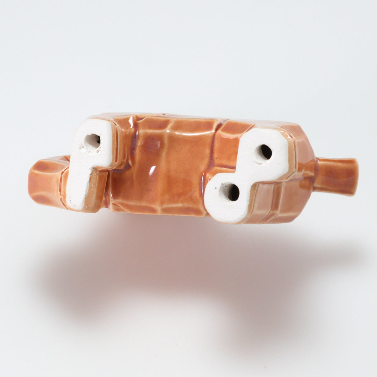 （京焼）木彫進馬 | 京都 和モダン 干支置物 白 茶