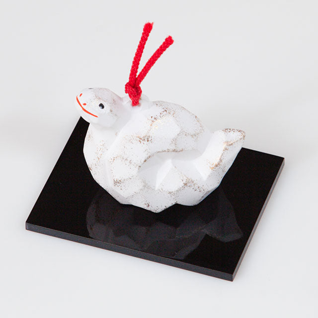 京陶人形 土鈴 木彫 巳 干支